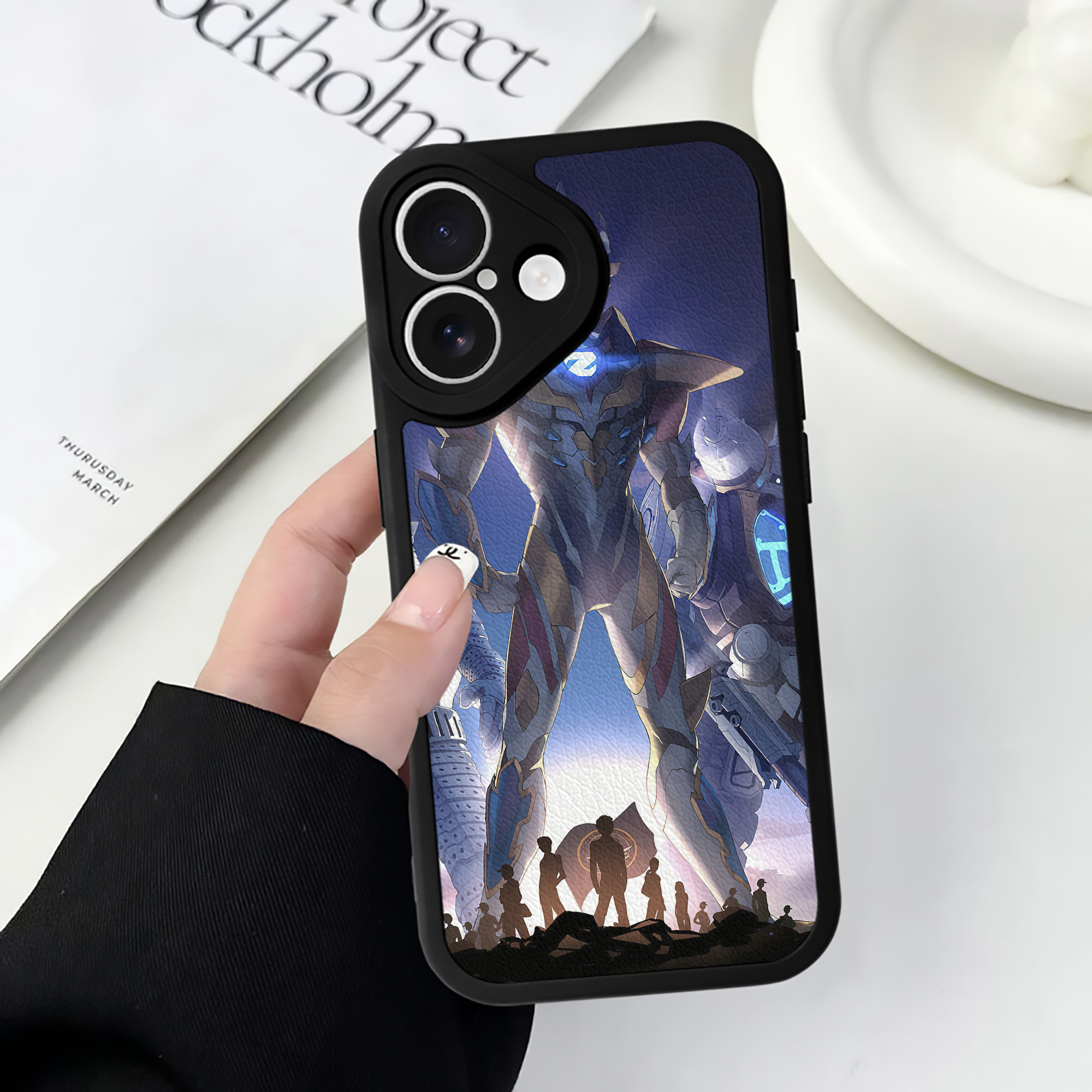 （画像用） ウルトラマン Ultraman 【iPhone 16シリーズ対応】シリコンスマホケース（レザー調） 材質：シリコン